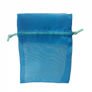 Organza Favour Bags - Large - Turquoise - per pcs