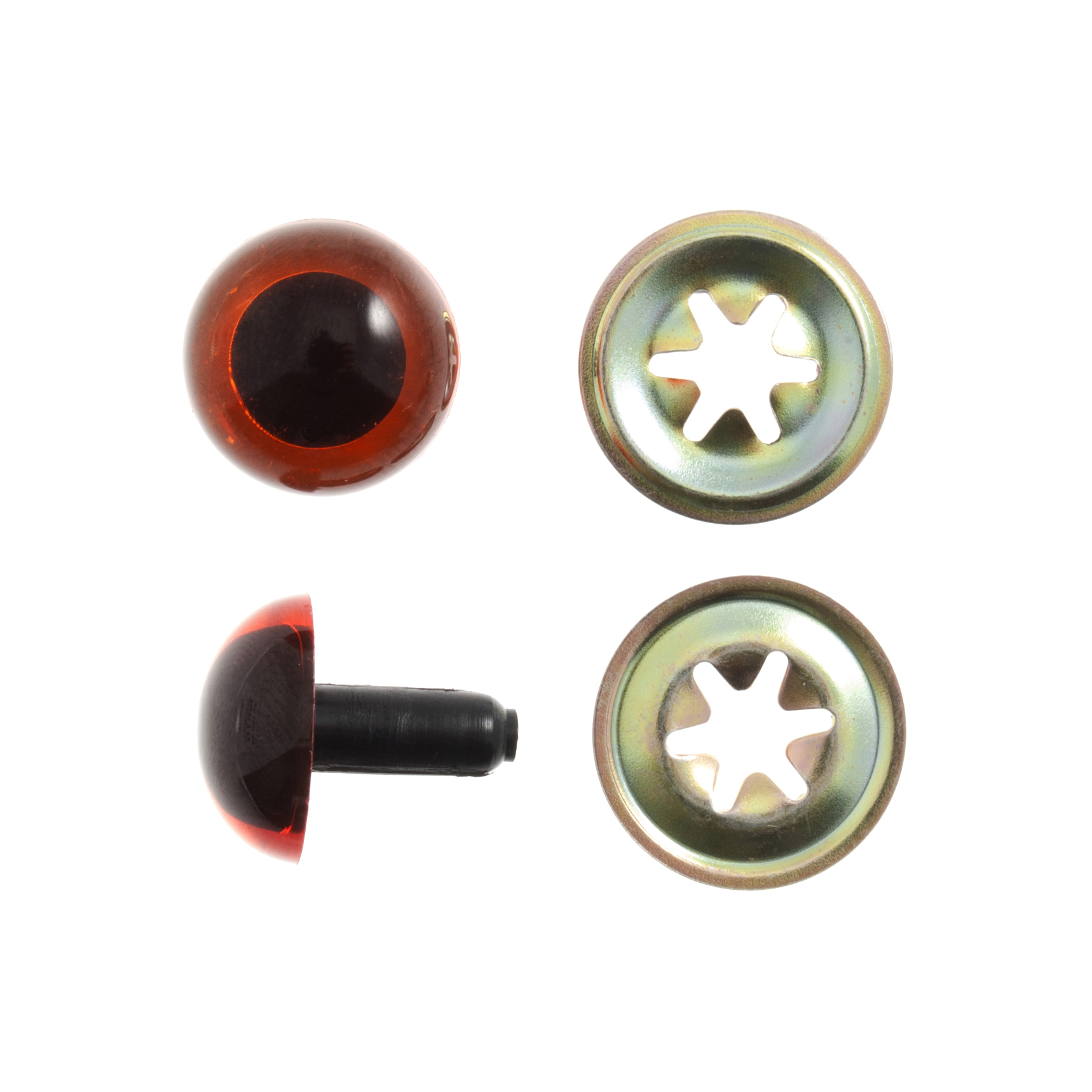 Safety Toy Eyes - 10mm - Amber