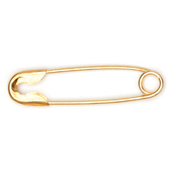 Safety Pins - 19mm - Rustless Brass - Image 2