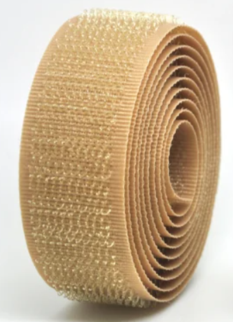 Hook and Loop tape BEIGE Sew-on 20mm HOOK SIDE only per 1/2 metre