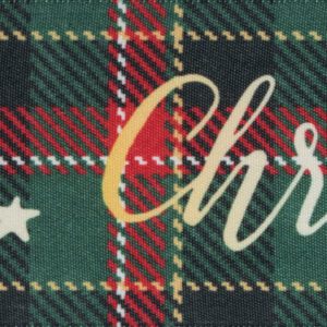 Merry Christmas Tartan Ribbon - 50mm - per 1/2 metre *