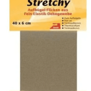 Kleiber Iron on stretchy Clothing repair patch - Beige - 40x6cm