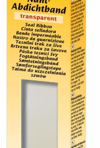 Kleiber Self Adhesive Waterproof Seal Ribbon - Transparent - 3m