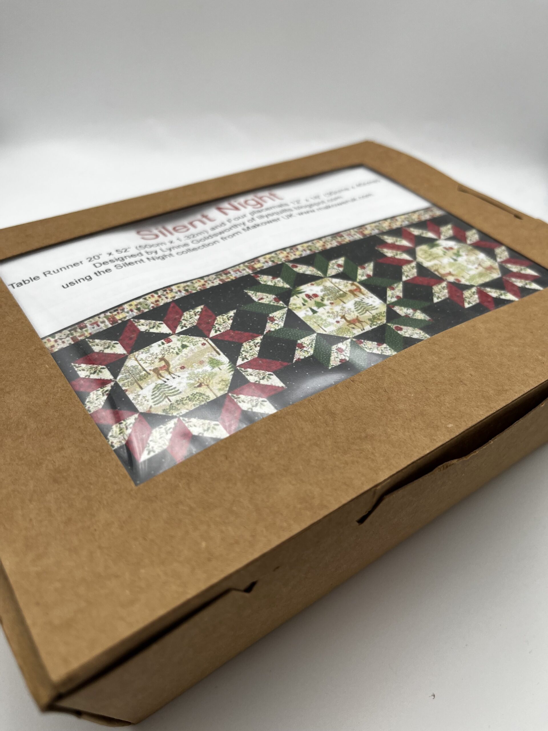 Silent Night Table Runner top Box