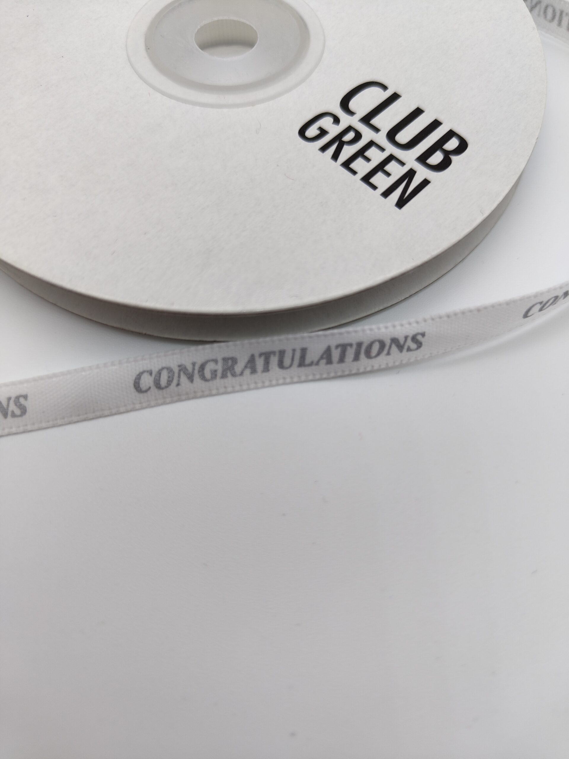 Silver Congratulations ribbon