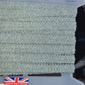 Sage Light Teal braid trim 15mm per 1/2 metre
