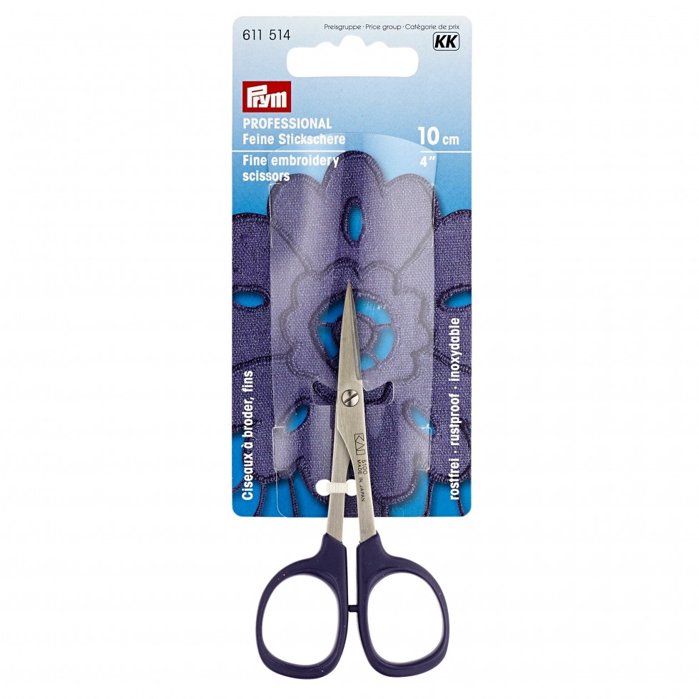 Prym Fine Embroidery Scissors 10cm 611 514
