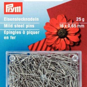 Prym Mild Steel pins 16x0.65mm 25g 021 230