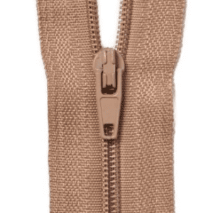 Craft Zip Closed end 15cm 6inch Dark Beige