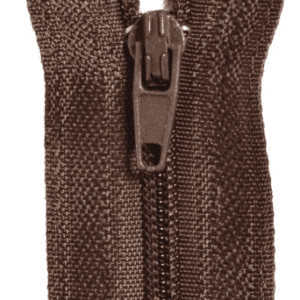 Craft Zip Closed end 15cm 6inch Dark Brown