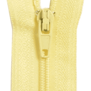Craft Zip Closed end 15cm 6inch Lemon