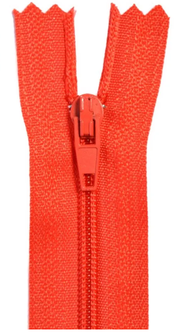 Craft Zip Closed end 15cm 6inch Red