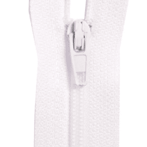 Craft Zip Closed end 15cm 6inch White