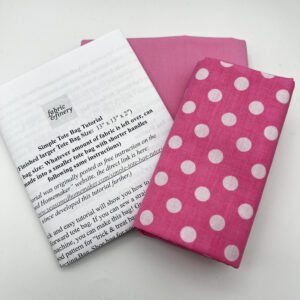 Tote bag Polka dots pink