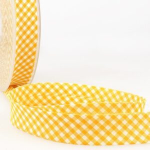 Stephanoise Gingham Bias 30mm Yellow