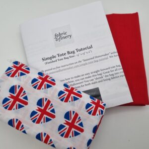 Tote Bag Kit Heart plus red