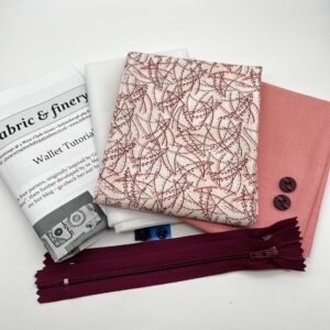 Wallet kit pink and burgundy