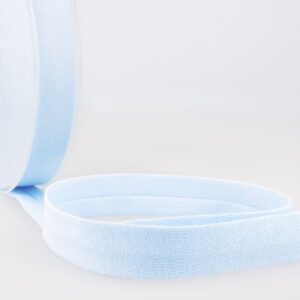 Jersey Bias cotton 20mm light blue