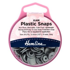 Plastic Snaps (KAM) 12.4mm Grey