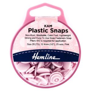 Plastic Snaps (KAM) 12.4mm Pink