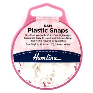 Plastic Snaps (KAM) 12.4mm White