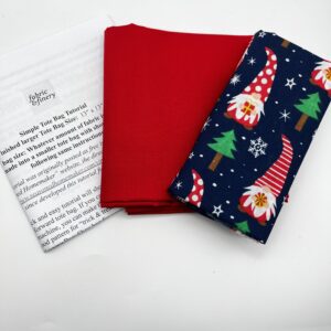 Tote bag kit Christmas elf