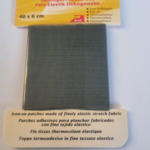 Kleiber Iron on stretchy Clothing repair patch- Green -40x6cm