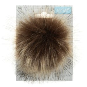 Brown Tipped Pom Pom