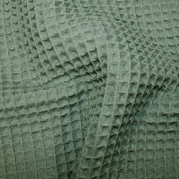 Cotton Waffle - Ivory - £12.50 /m, sold per 1/4m - Image 2