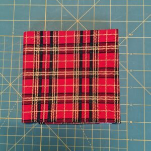 Red Metallic Tartan 100% Craft Cotton per Fat Quarter 50cm x 68cm