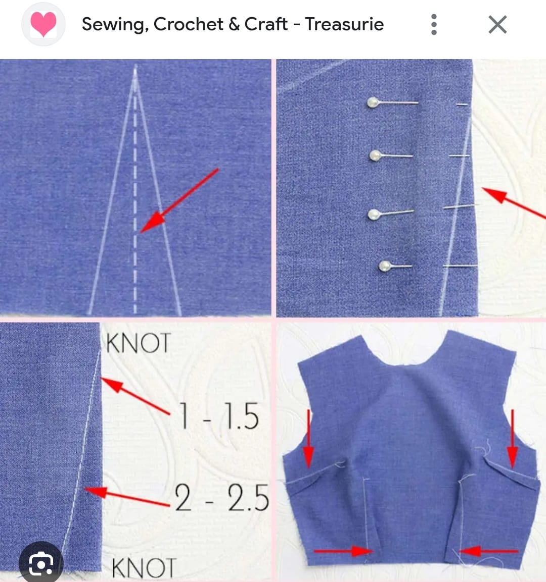 Soft blue fabric for sewing, with pin and knot guides for dressmaking projects. Ideal for creating garments with detailed craftsmanship and precise measurements in your sewing and craft endeavours.