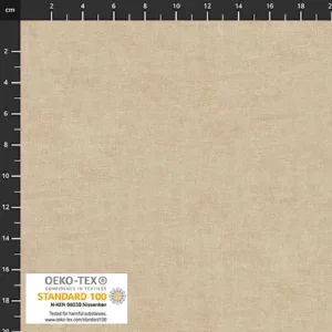 Soft beige linen fabric perfect for custom sewing projects, upholstery, and interior design from Fabric & Finery.