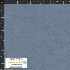 Soft blue upholstery fabric from Fabric & Finery with OEKO-TEX certification, ideal for home decor and furniture projects.