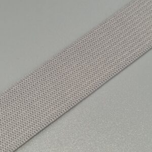 Knit Elastic - Light Grey - 20mm wide, per metre