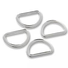 Rectangle, D and O Rings Silver
