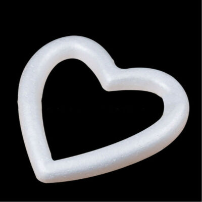 Polystyrene Heart Contour Shape 15cm - Pack of 2