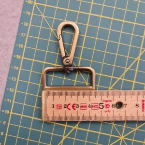 Swivel Lobster Claw Clasp webbing width 40mm Bronze Burnished Brass