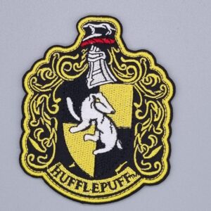 Harry Potter Hogwarts School House Badge Embroidered Iron On Motif - Hufflepuff