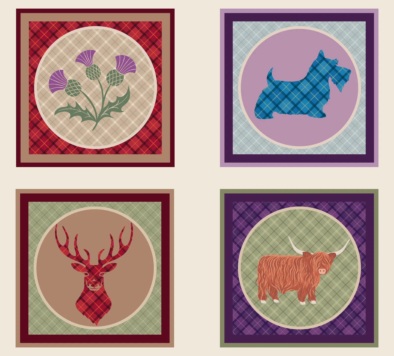 Lewis and Irene "Celtic Inspired" cushion panel