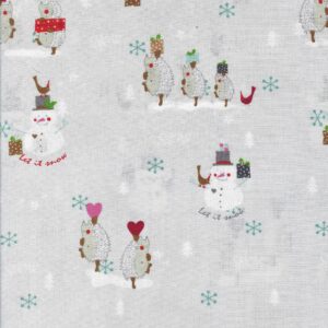 +'You Make Me Happy - Snowmen' by Stof Fabrics per Fat Quarter