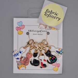 Stitch Marker Set of 6 - Cats