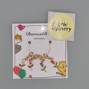 Stitch Marker Set of 4 - Tulips