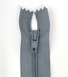 Craft Zip 18" / 46cm, Closed End Craft Zip - Light Grey