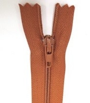 Craft Zip 18" / 46cm, Closed End Craft Zip - Rust