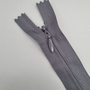 16" / 40cm Sturdy Invisible Concealed Closed End Zip - Dark Grey