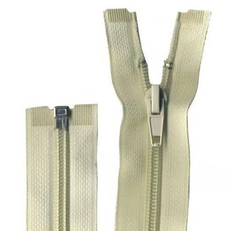 14" / 35cm Open End Craft Zip - Cream