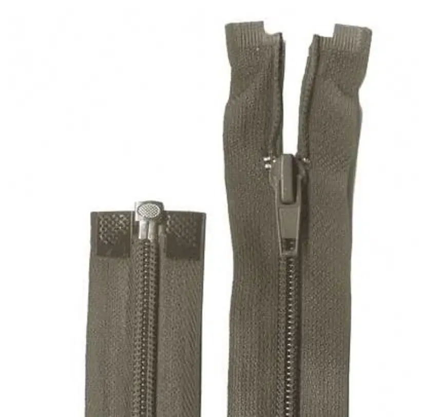 14" / 35cm Open End Craft Zip - Mid Grey