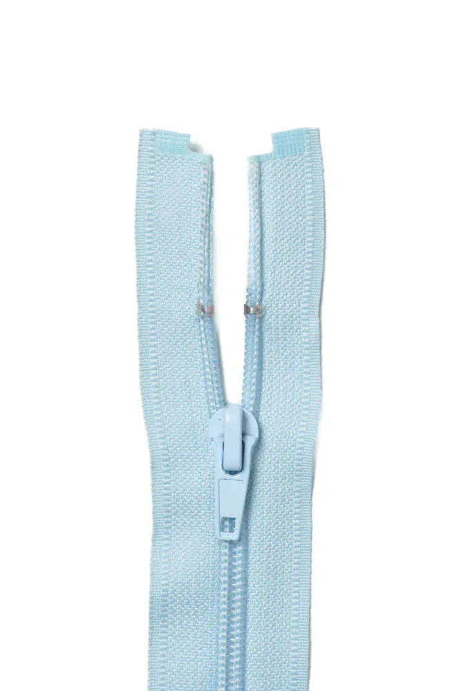 22" / 55cm Open End Craft Zip - Pale Blue