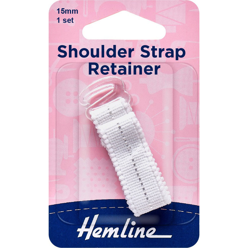 Hemline Shoulder Strap Retainer - White