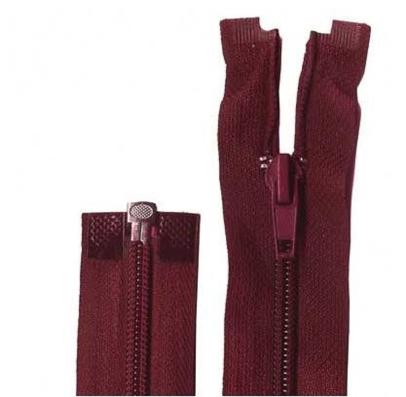 30" / 75cm Open End Craft Zip - Wine